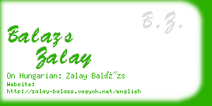 balazs zalay business card